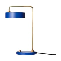 made by hand lampe de table petite machine royal blue
