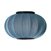 made by hand lampe murale/plafonnier knit-wit 45 oval blue stone