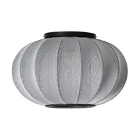 made by hand lampe murale/plafonnier knit-wit 45 oval silver