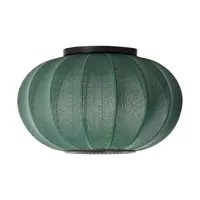 made by hand lampe murale/plafonnier knit-wit 45 oval tweed green