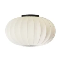 made by hand lampe murale/plafonnier knit-wit 57 oval pearl white
