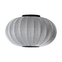 made by hand lampe murale/plafonnier knit-wit 57 oval silver