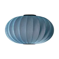made by hand lampe murale/plafonnier knit-wit 76 oval blue stone