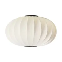 made by hand lampe murale/plafonnier knit-wit 76 oval pearl white