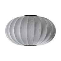 made by hand lampe murale/plafonnier knit-wit 76 oval silver