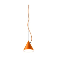 noon suspension castor 20 cm orange-orange-argent