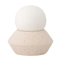 bloomingville lampe de table portable capella ø10x11 cm white single