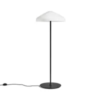 hay pao glass lampe sur pied white opal glass