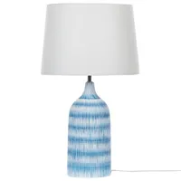 lampe à poser en céramique bleu et blanc georgina