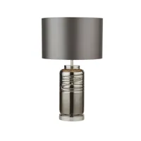 searchlight lampe elise 1x60w e27 chrome fumé gris
