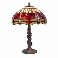 viro lampe de bureau viro belle rouge bordeaux zinc 60 w 40 x 60 x 40 cm  bordeaux
