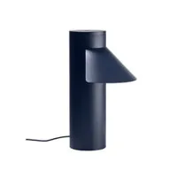 lampe à poser - riscio aluminium bleu nuit l 26 x p 10 x h 32 cm