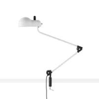 lampe de bureau - topo à pince blanc
