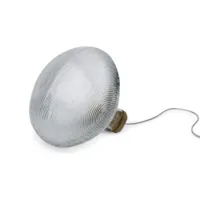 lampe à poser - tidelight verre, liège l 30cm x p 26,5cm x h 26,5cm,  câble l 200cm transparent