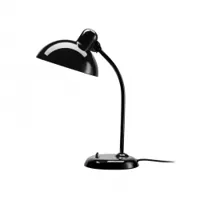 lampe de bureau - kaiser idell inclinable acier laqué brillant, laiton diam 21cm x h 43cm noir