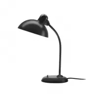 lampe de bureau - kaiser idell inclinable acier laqué mat, laiton diam 21cm x h 43cm noir mat