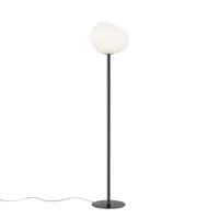 lampadaire - gregg graphite media : ø 31 x h 151 cm, diffuseur h 26 cm