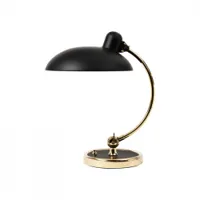 lampe à poser - kaiser idell luxus special edition noir ø 28,5 x h 42,5 cm acier laqué mat, laiton non traité