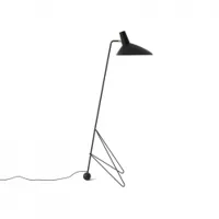 lampadaire - tripod noir l 63 x p 47 x h 134 cm, câble l 200 cm