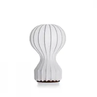 lampe à poser - gatto piccolo blanc coton, résine, métal ø 21 x h 31 cm