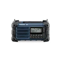 radio extérieure fm emergency radio, bluetooth, panneau solaire, résistant aux éclaboussures et à la poussière, torche sangean mmr-99