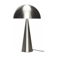 lampe de table 30 x 51 cm en métal nickel - hübsch