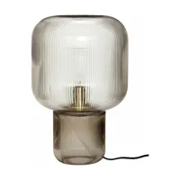 lampe de table en verre fumé - hübsch