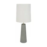lampe avec abat-jour en céramique grise 40 x 101 cm cosiness - market set