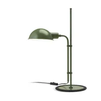 lampe de bureau en fer vert funiculi s - marset