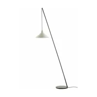 lampadaire en acier et porcelaine blanc 196 cm seam - serax