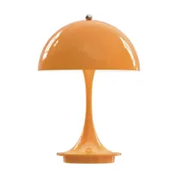 lampe sans fil en acrylique orange 23 cm panthella portable v2 - louis poulsen