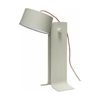 lampe de table en aluminium beige 32 cm crea - hübsch