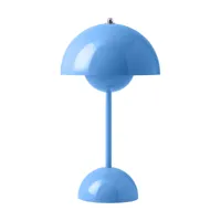 lampe à poser sans fil swim blue flowerpot vp9 - &tradition