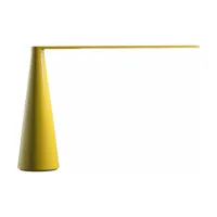 lampe en aluminium jaune 60 x 38 cm elica - martinelli luce