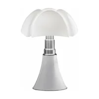 lampe sans fil en acier inox blanc 27 x 35 cm mini pipistrello - martinelli luce