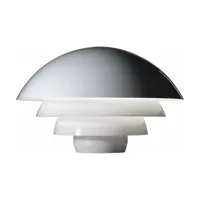 lampe en aluminium blanche 56 x 36 cm 642 visiere - martinelli luce