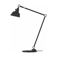 lampe de table en aluminium noir avec bras 50/40cm modular typ 551 - midgard