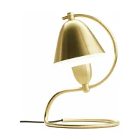 lampe à poser en acier doré 42 x 265 cm klampenborg - audo