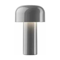 lampe de table rechargeable design gris bellhop - flos