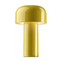 lampe de table rechargeable design jaune bellhop - flos