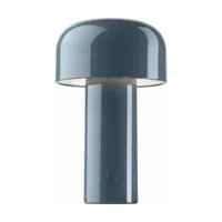 lampe de table rechargeable design bleu gris bellhop - flos