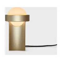 petite lampe de table en aluminium doré loop - tala