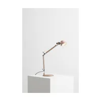 lampe de bureau en aluminium brushed copper tolomeo micro special edition - artemide