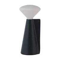 lampe portable en granite noir 8 x 19 cm mantle - tala