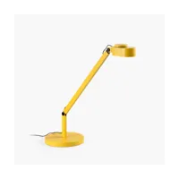 lampe de bureau en acier jaune 65x86cm invitante - faro barcelona