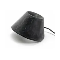 lampe à poser noire 15 cm eaunophe indoor - serax