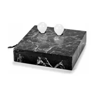 lampe à poser ou à accrocher en marbre noir 25 x 6 cm kvg n°2 - serax