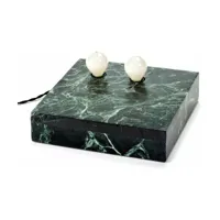 lampe à poser ou à accrocher en marbre vert 20 x 6 cm kvg n°2 - serax