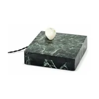 petite lampe à poser ou à accrocher en marbre vert 20 x 6 cm kvg n°2 - serax