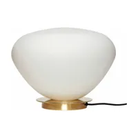 lampe à poser en laiton blanc 29 x 27 cm - hübsch